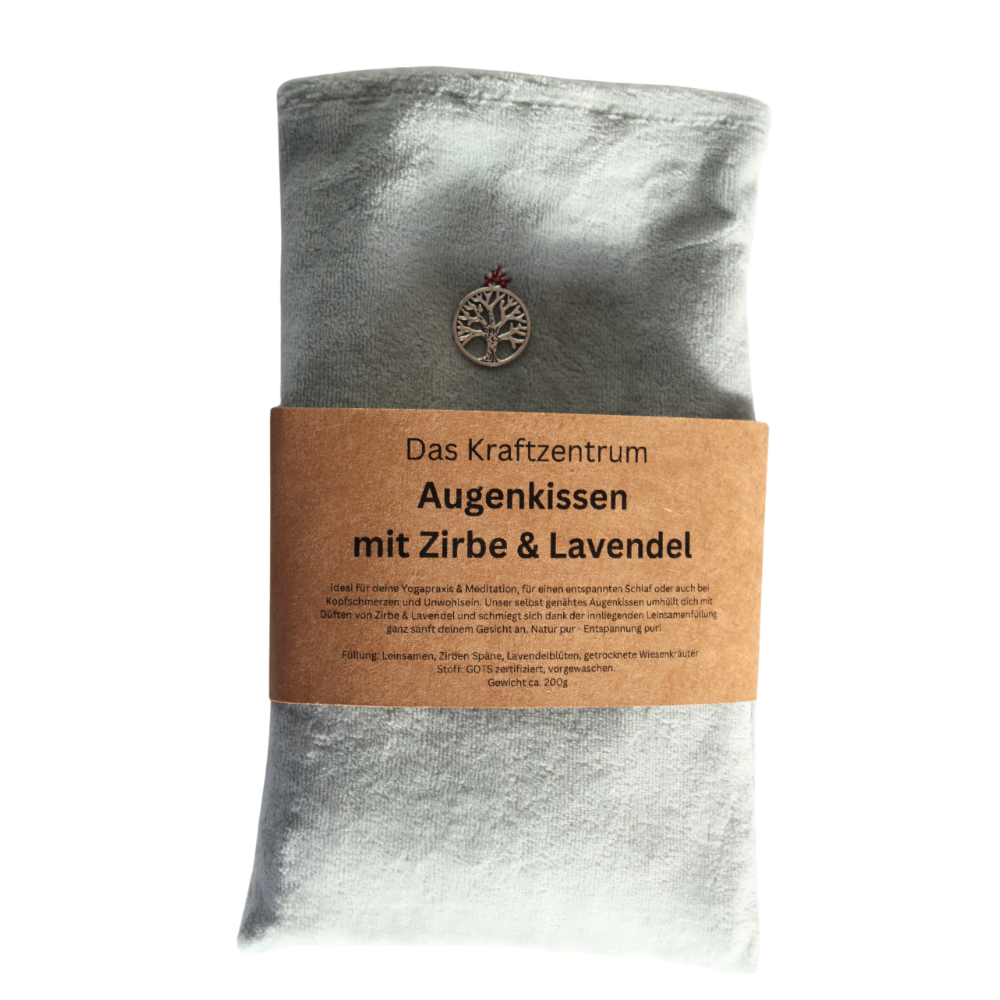 Augenkissen mit Zirbe & Lavendel - Grün