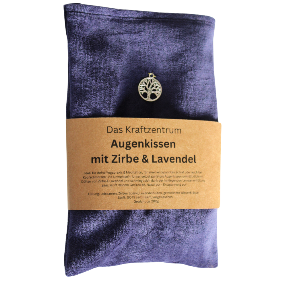 Augenkissen mit Zirbe & Lavendel - Blau