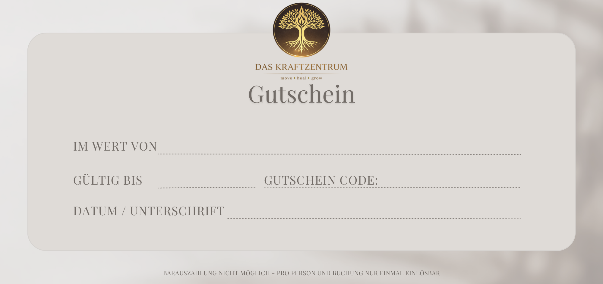 Gutschein – Freude schenken, Entspannung erleben – Bild 3