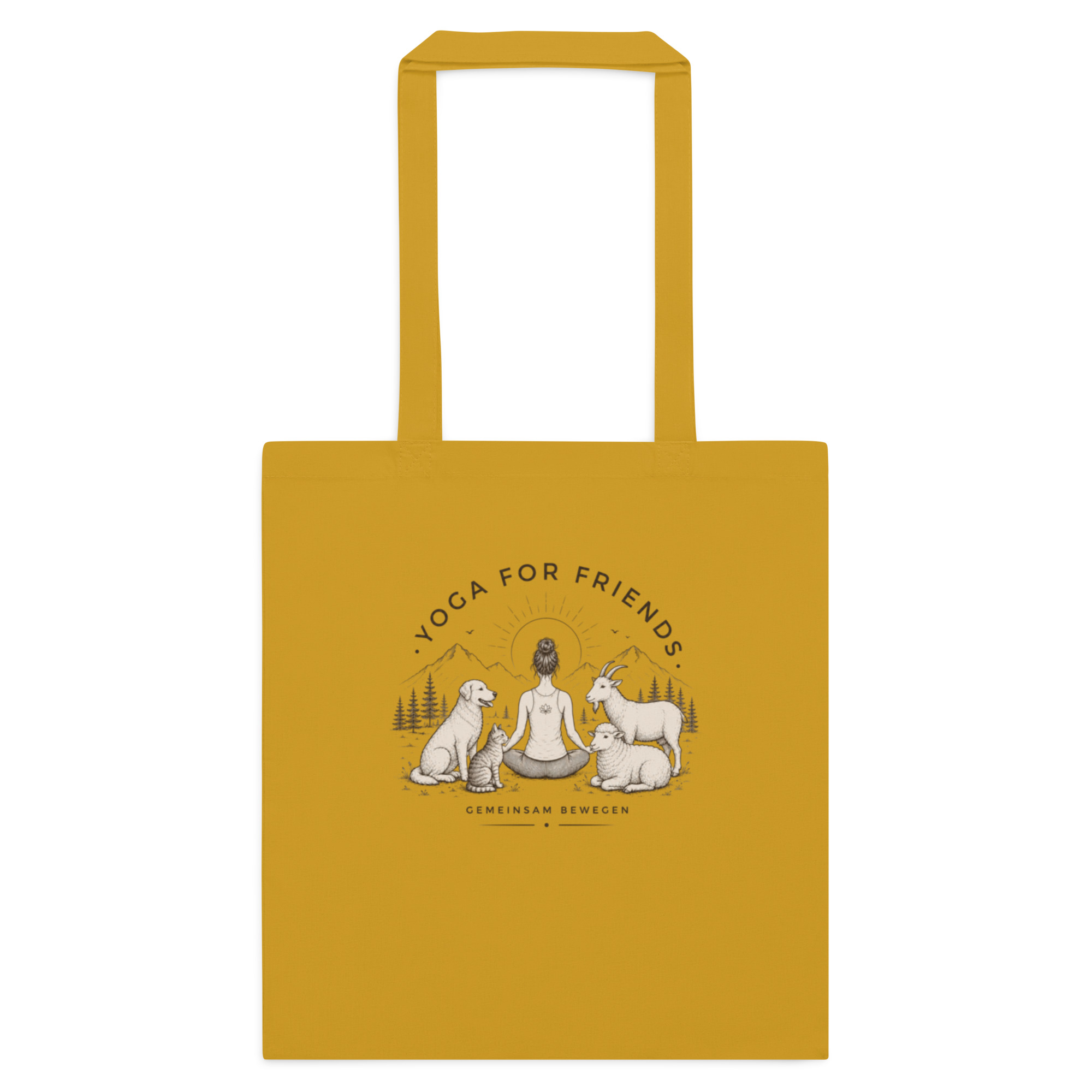 Yoga for Friends Baumwolltasche – Trage Gutes. Bewege etwas. – Bild 3