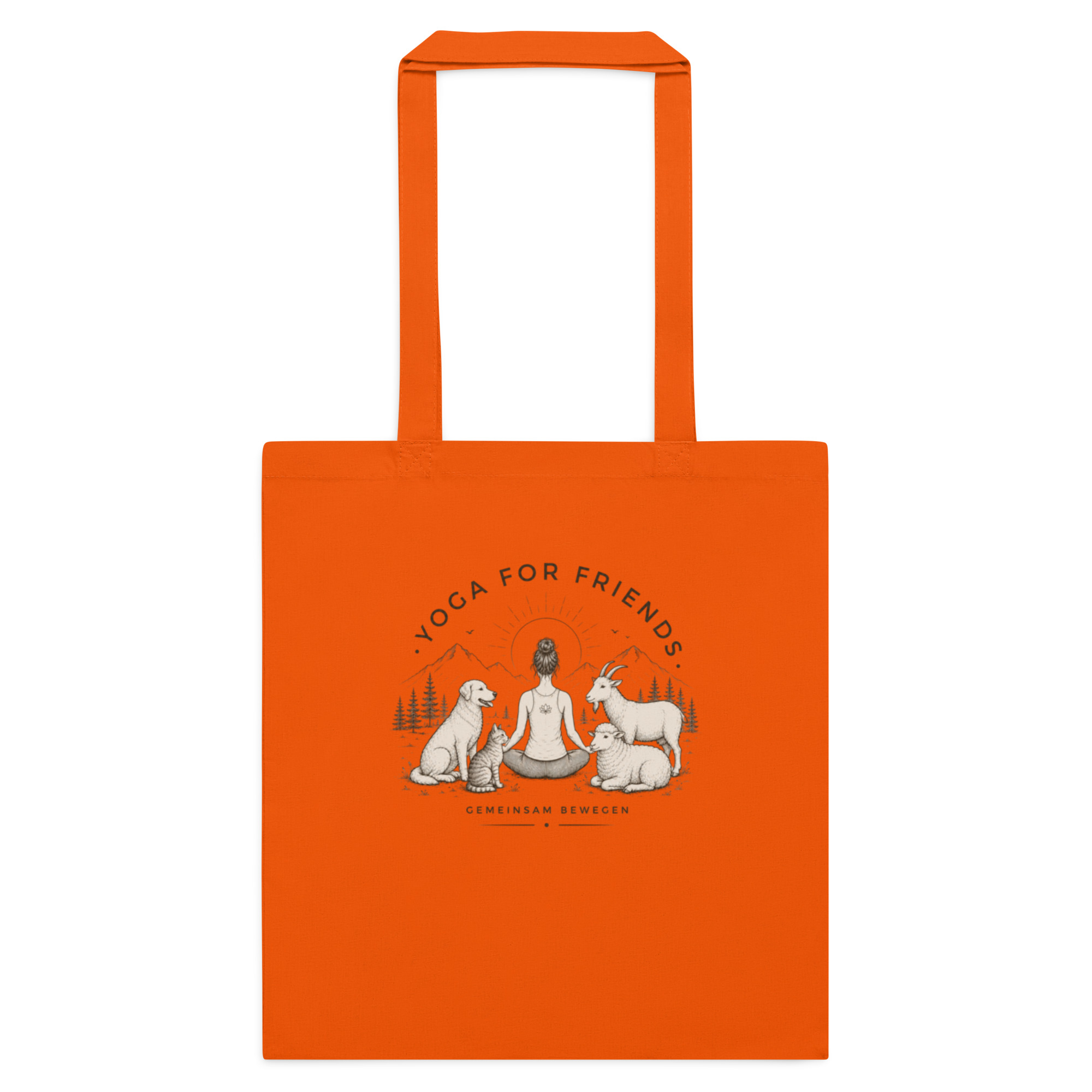 Yoga for Friends Baumwolltasche – Trage Gutes. Bewege etwas.