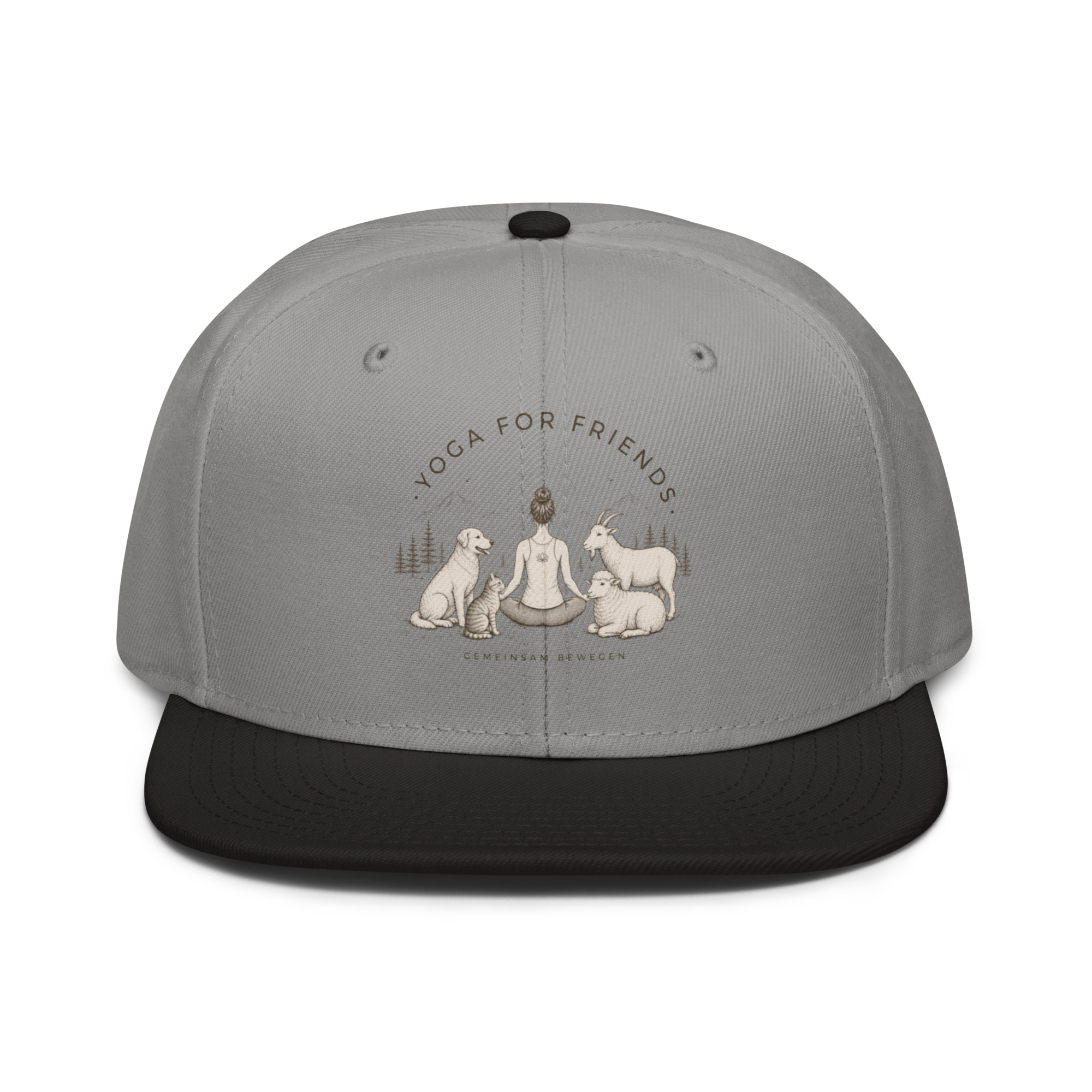 Yoga for Friends Snapback Cap – Trage Gutes. Bewege etwas. – Bild 2