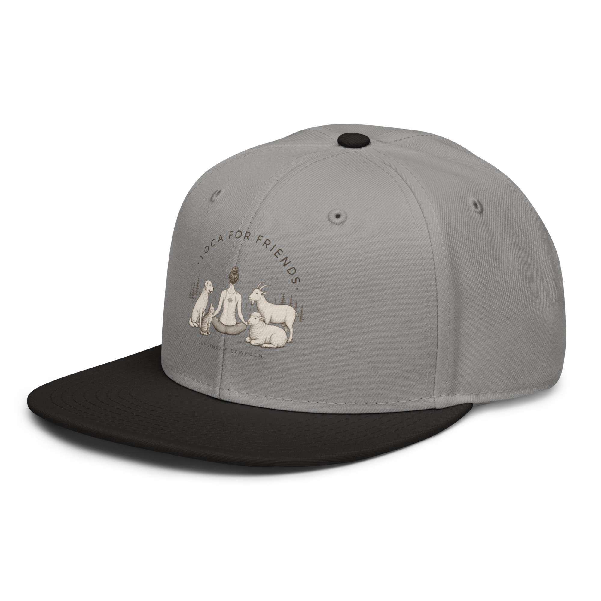 Yoga for Friends Snapback Cap – Trage Gutes. Bewege etwas. – Bild 22
