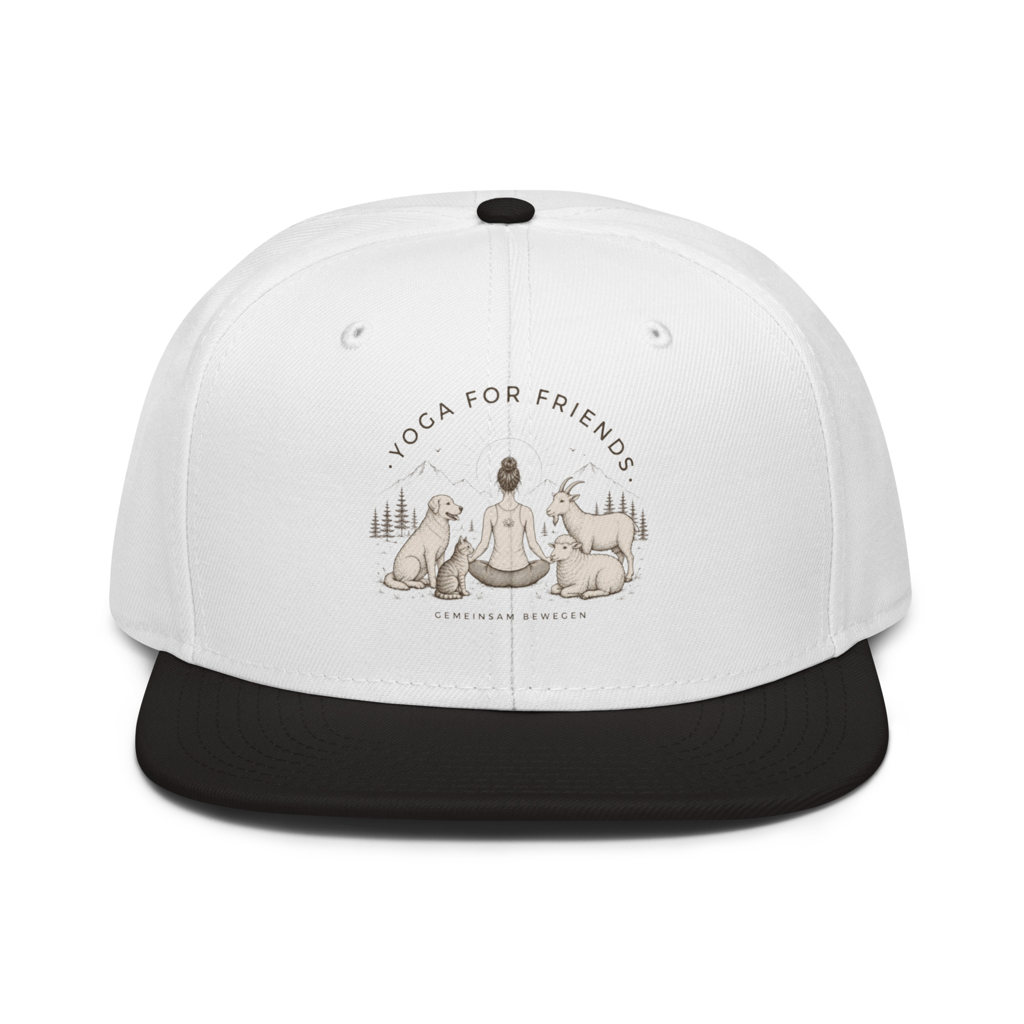 Yoga for Friends Snapback Cap – Trage Gutes. Bewege etwas. – Bild 3