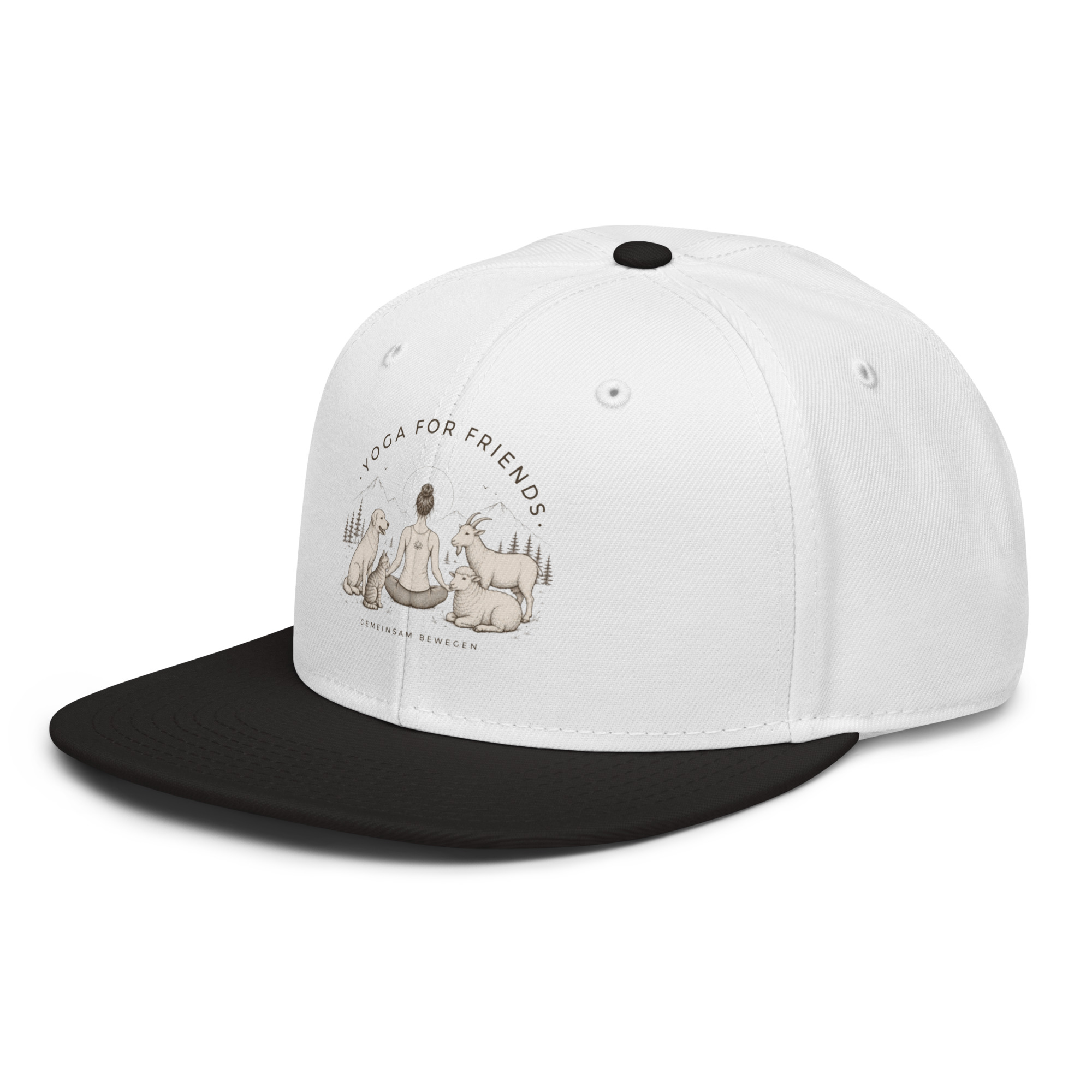 Yoga for Friends Snapback Cap – Trage Gutes. Bewege etwas. – Bild 23