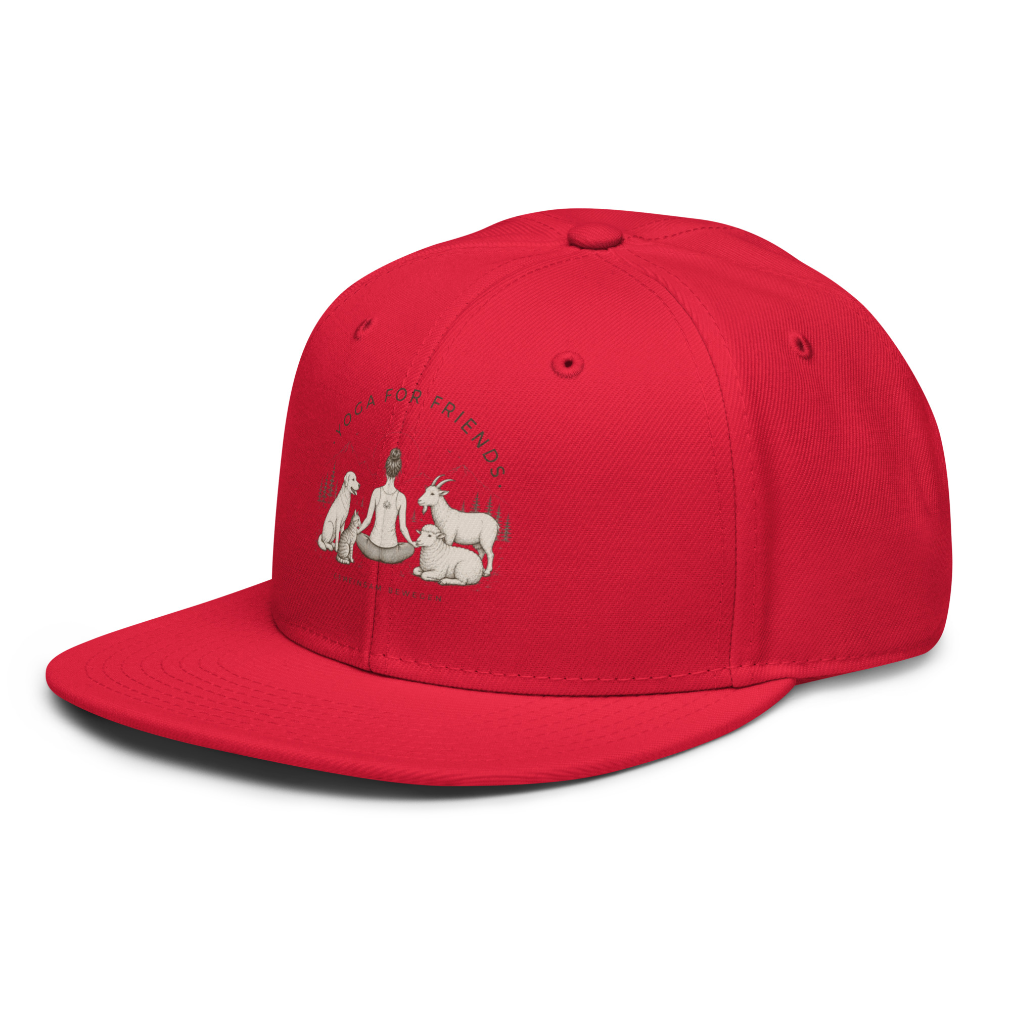 Yoga for Friends Snapback Cap – Trage Gutes. Bewege etwas. – Bild 21