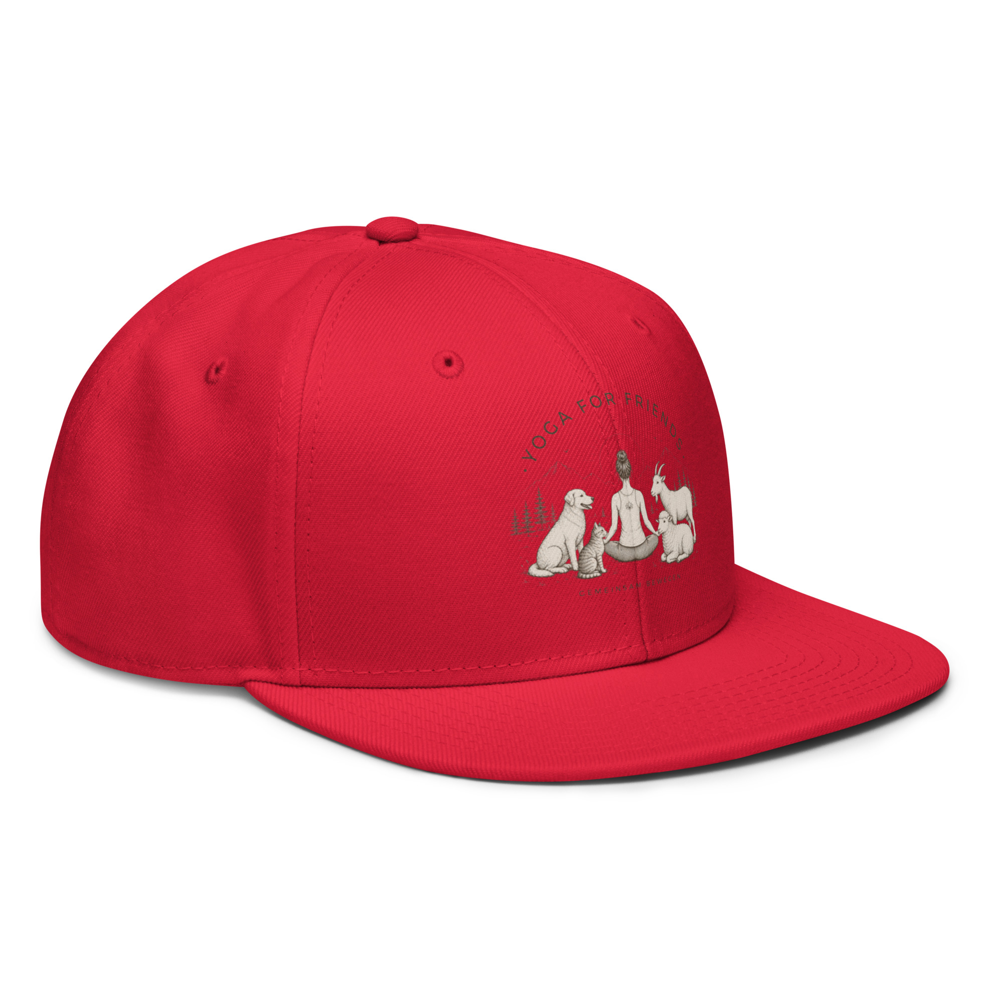Yoga for Friends Snapback Cap – Trage Gutes. Bewege etwas. – Bild 17