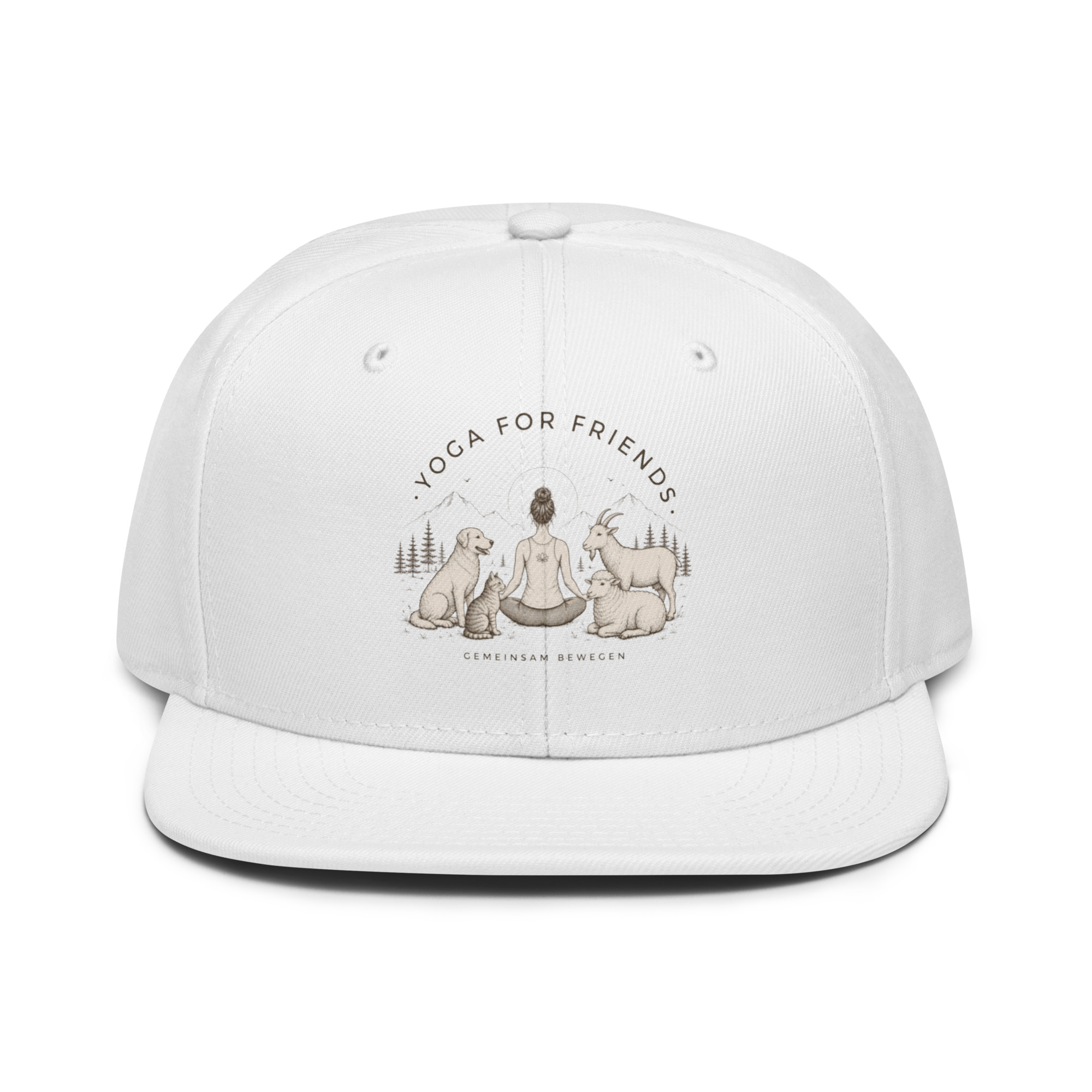 Yoga for Friends Snapback Cap – Trage Gutes. Bewege etwas. – Bild 4
