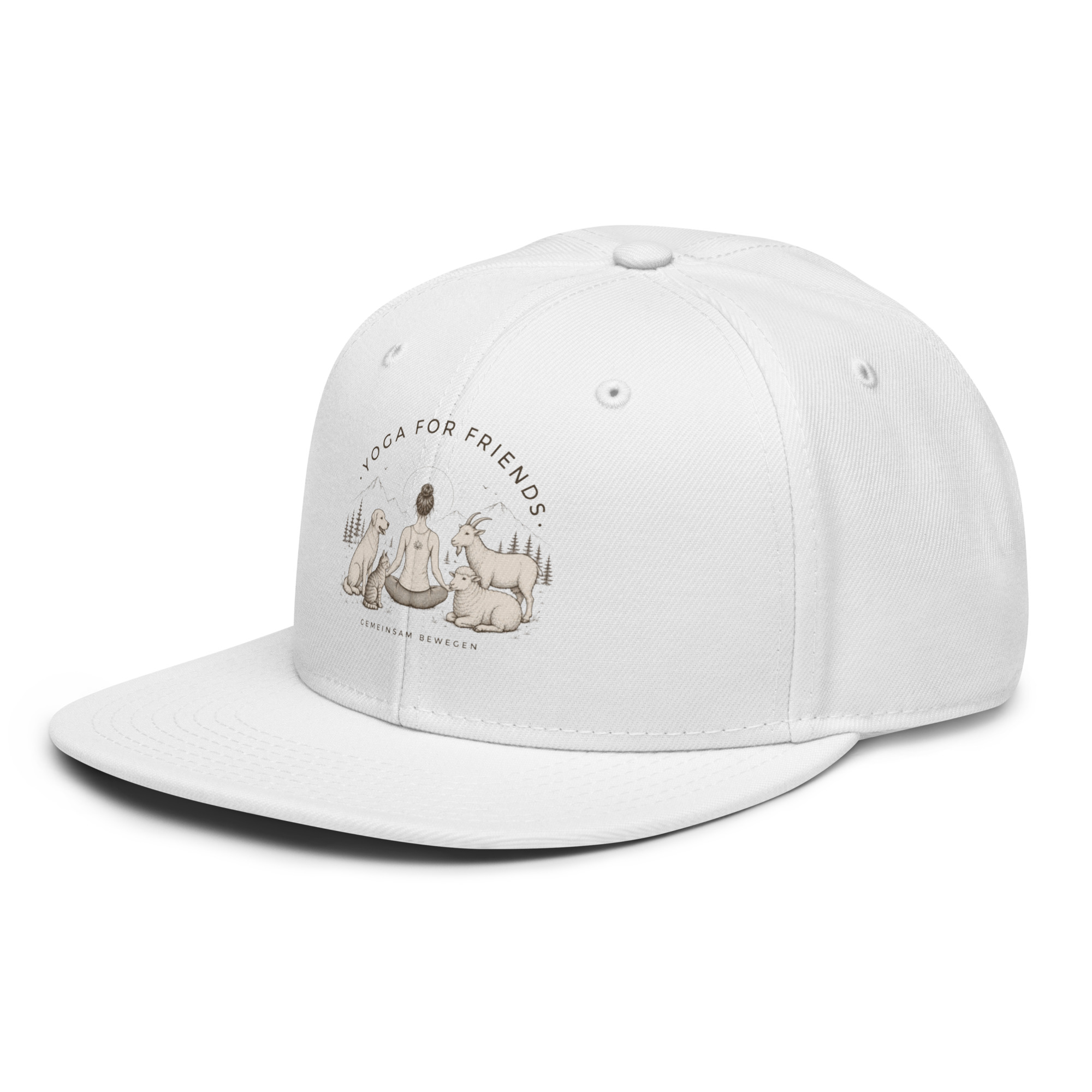 Yoga for Friends Snapback Cap – Trage Gutes. Bewege etwas. – Bild 24