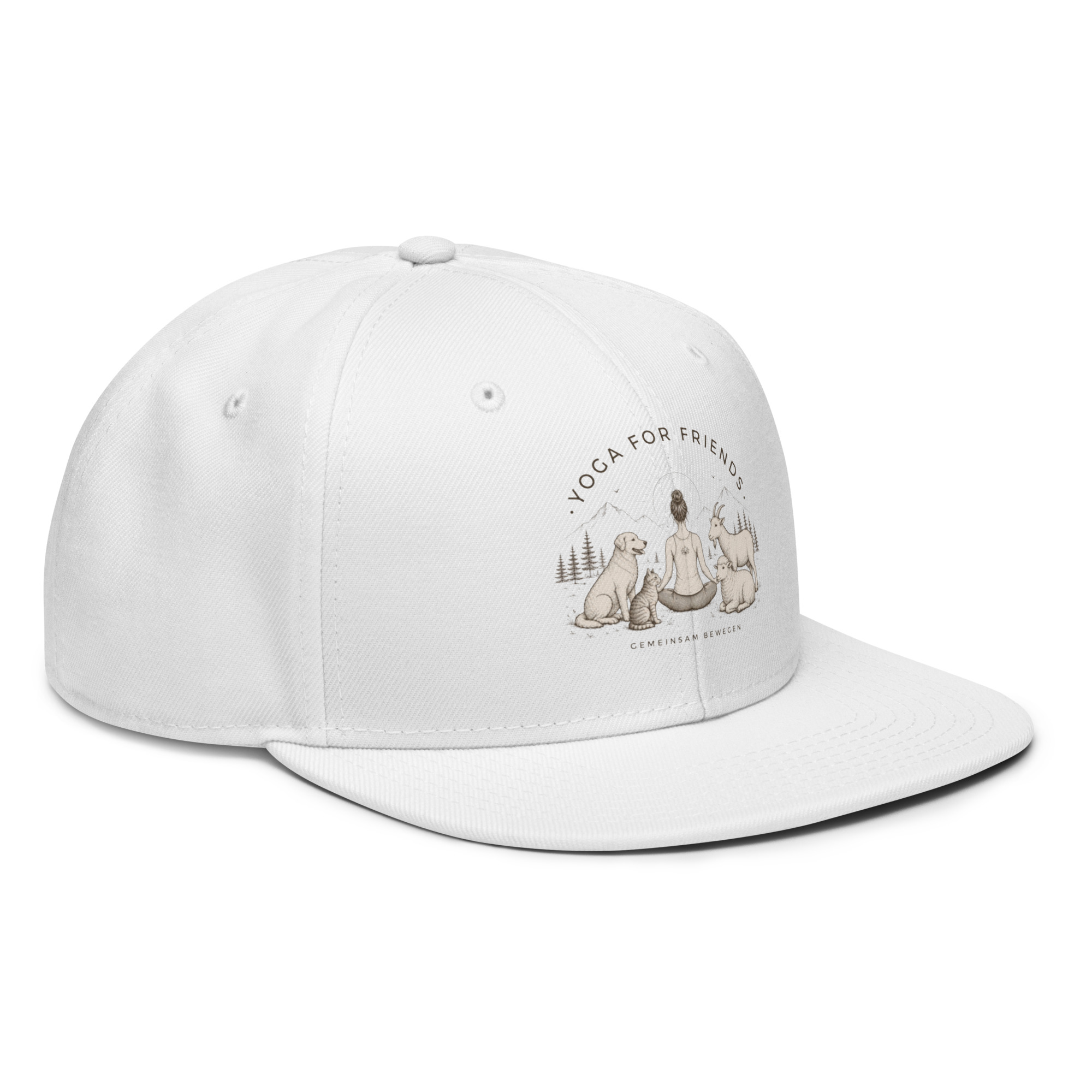 Yoga for Friends Snapback Cap – Trage Gutes. Bewege etwas. – Bild 20