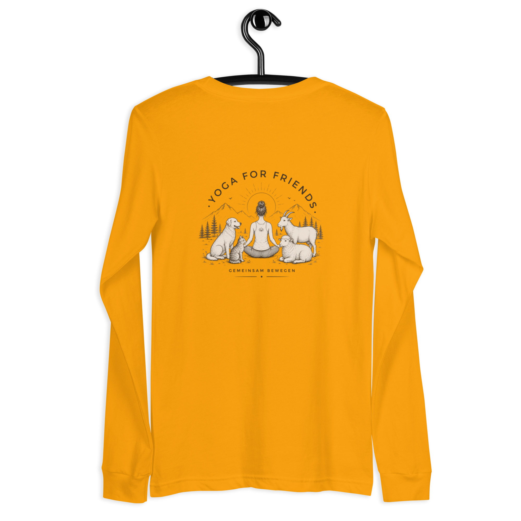 Yoga for Friends Langarmshirt – Trage Gutes. Bewege etwas. – Bild 13