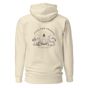 Yoga for Friends Hoodie – Trage Gutes. Bewege etwas.