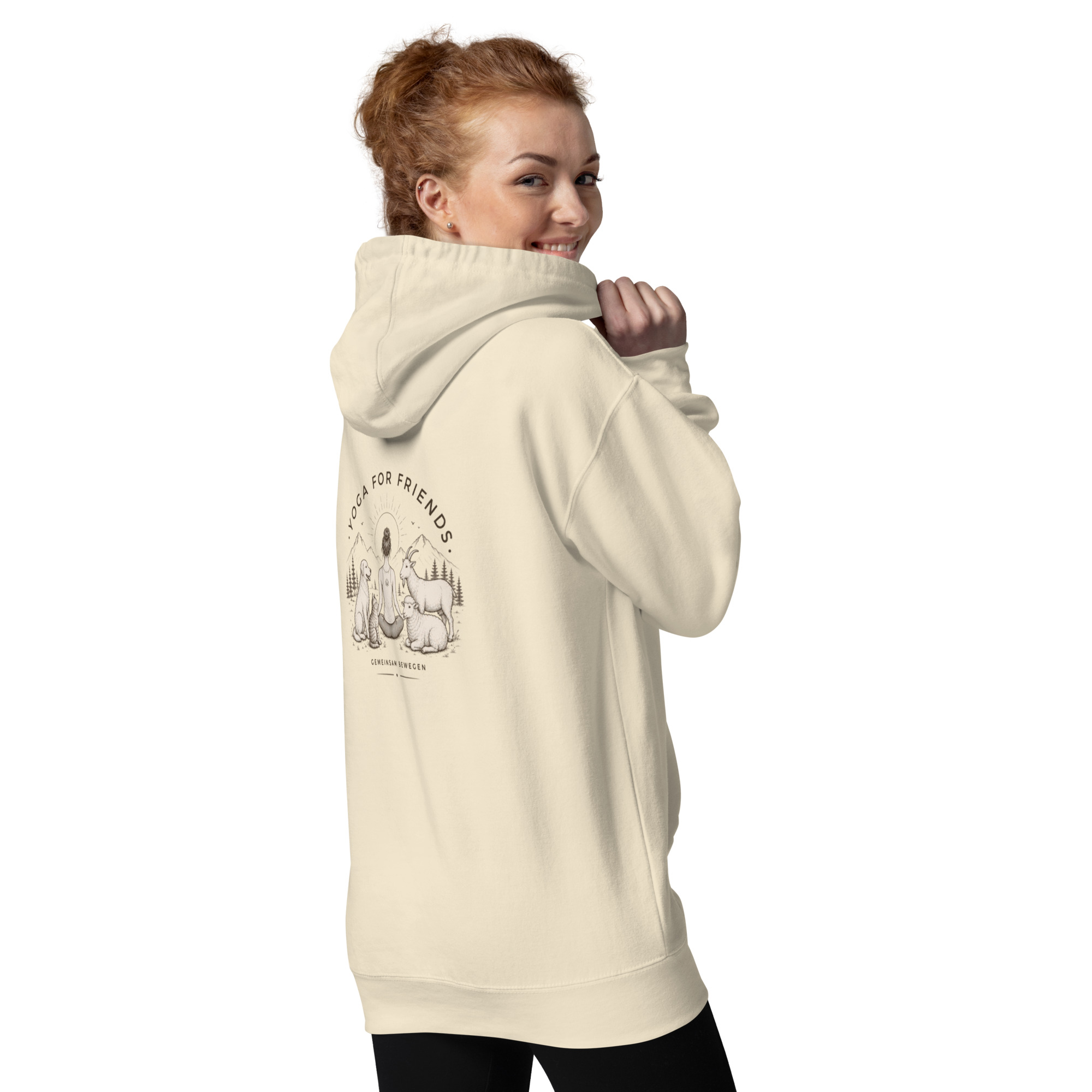 Yoga for Friends Hoodie – Trage Gutes. Bewege etwas. – Bild 12