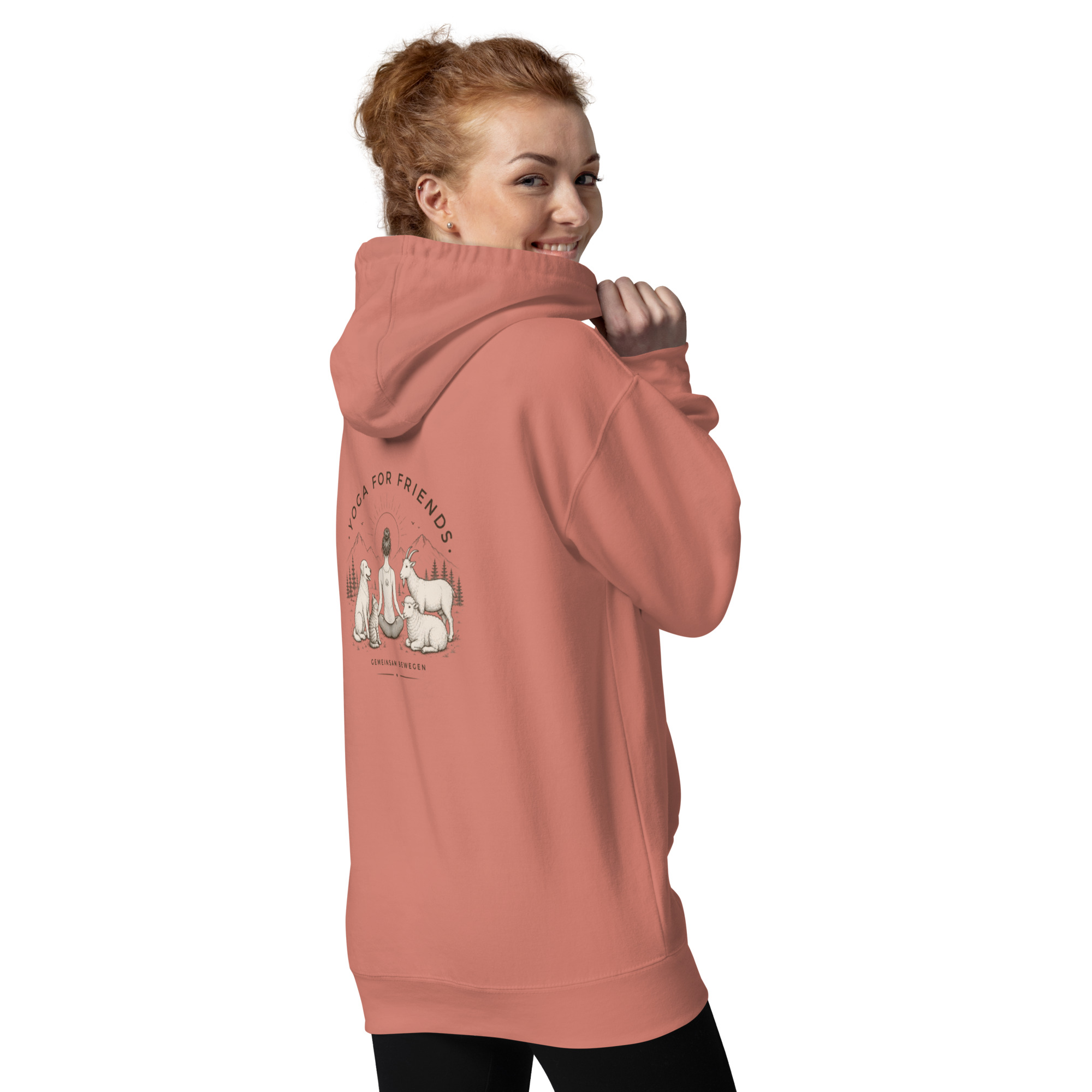 Yoga for Friends Hoodie – Trage Gutes. Bewege etwas.