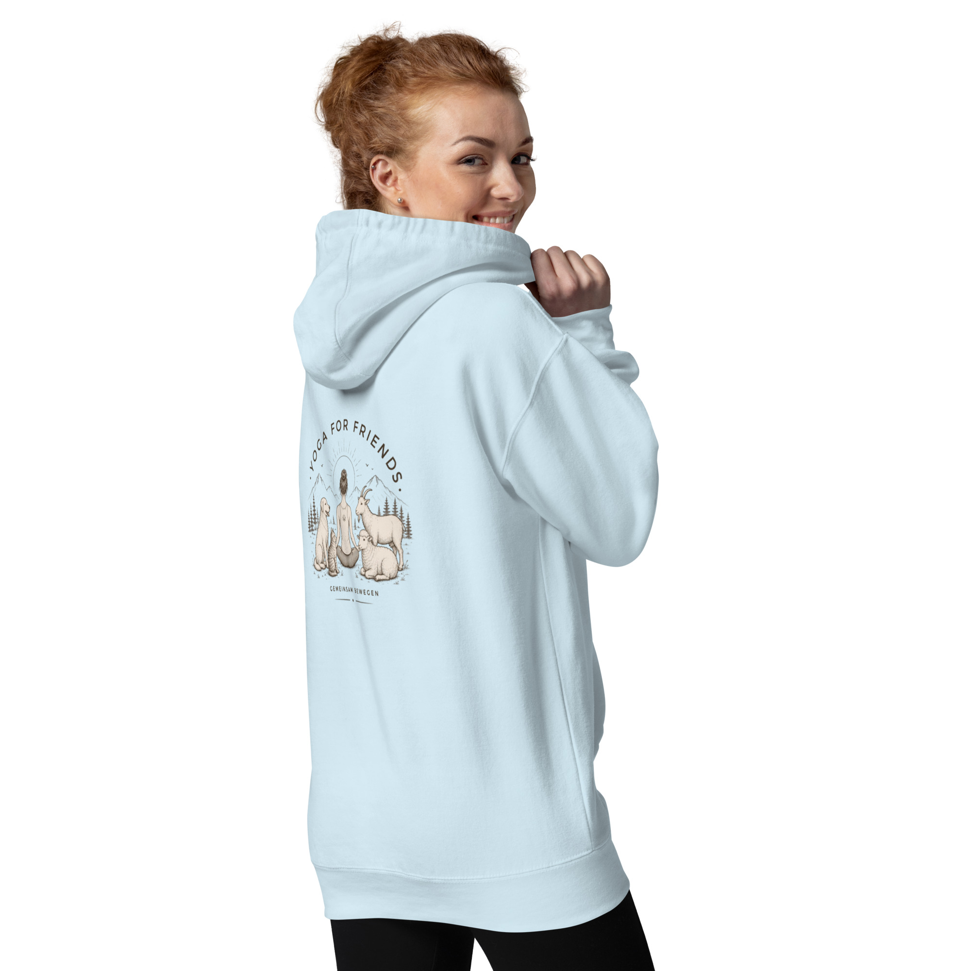 Yoga for Friends Hoodie – Trage Gutes. Bewege etwas. – Bild 10