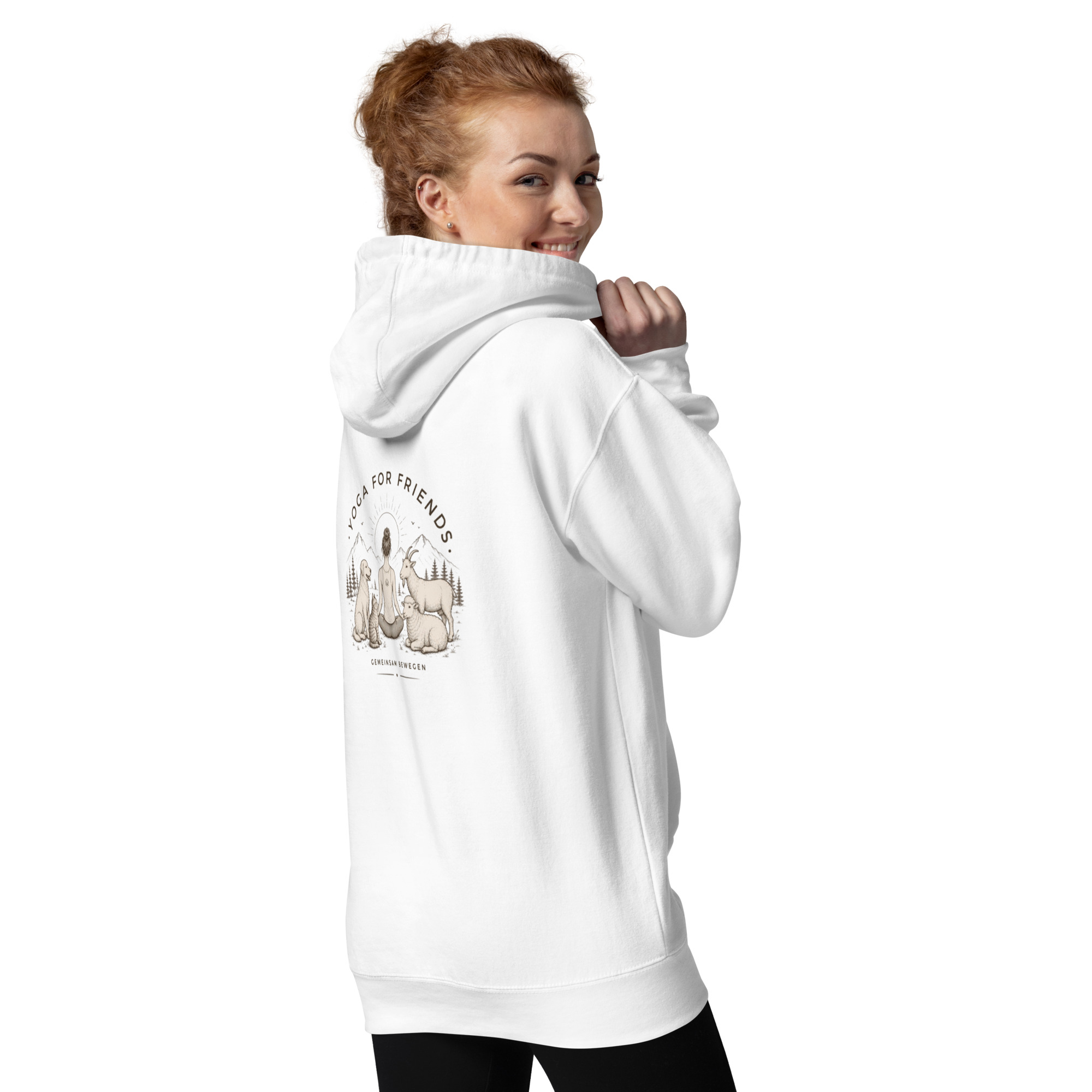 Yoga for Friends Hoodie – Trage Gutes. Bewege etwas. – Bild 14