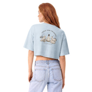 Yoga for Friends Crop Shirt – Trage Gutes. Bewege etwas.