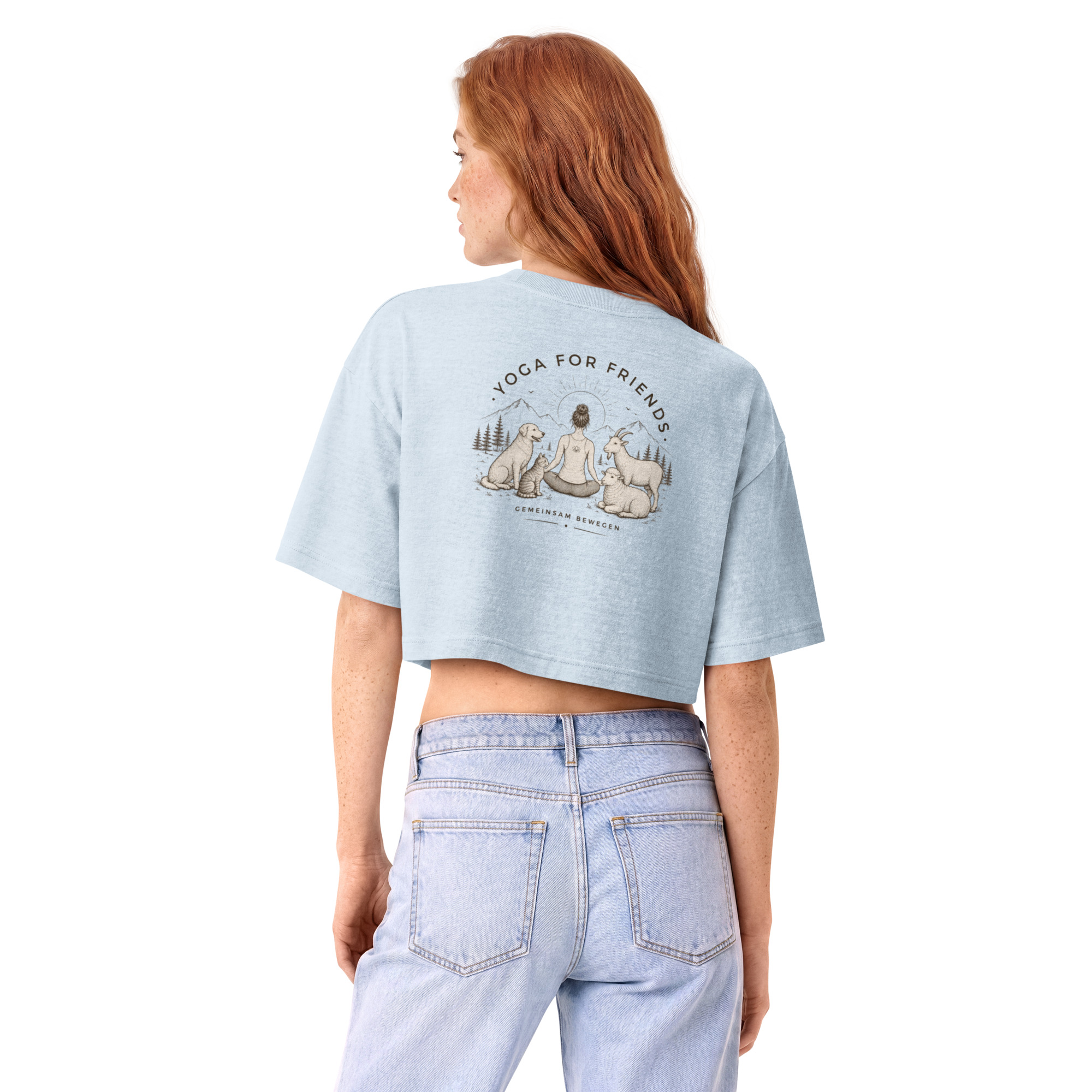Yoga for Friends Crop Shirt – Trage Gutes. Bewege etwas.