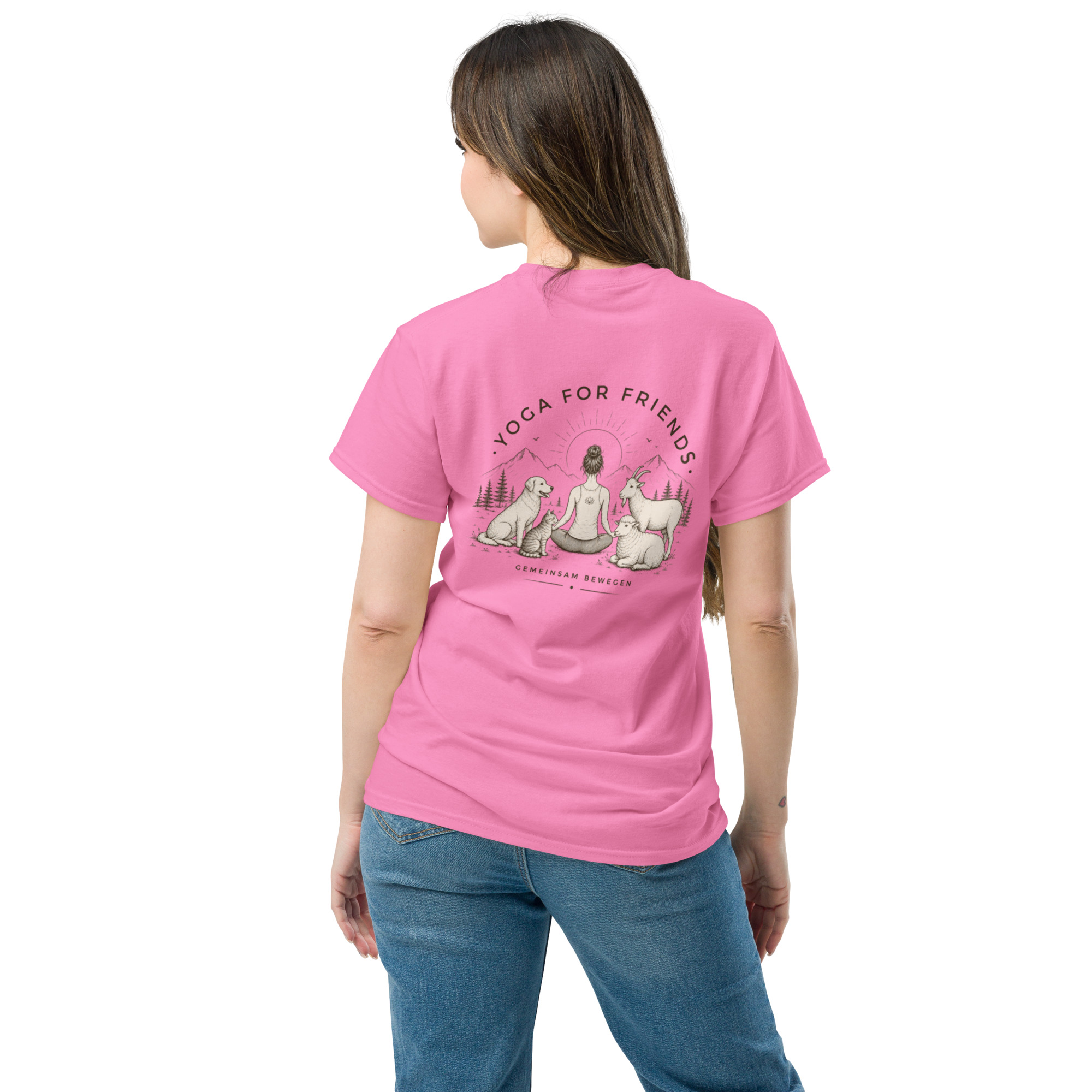Yoga for Friends T-Shirt – Trage Gutes. Bewege etwas. – Bild 2