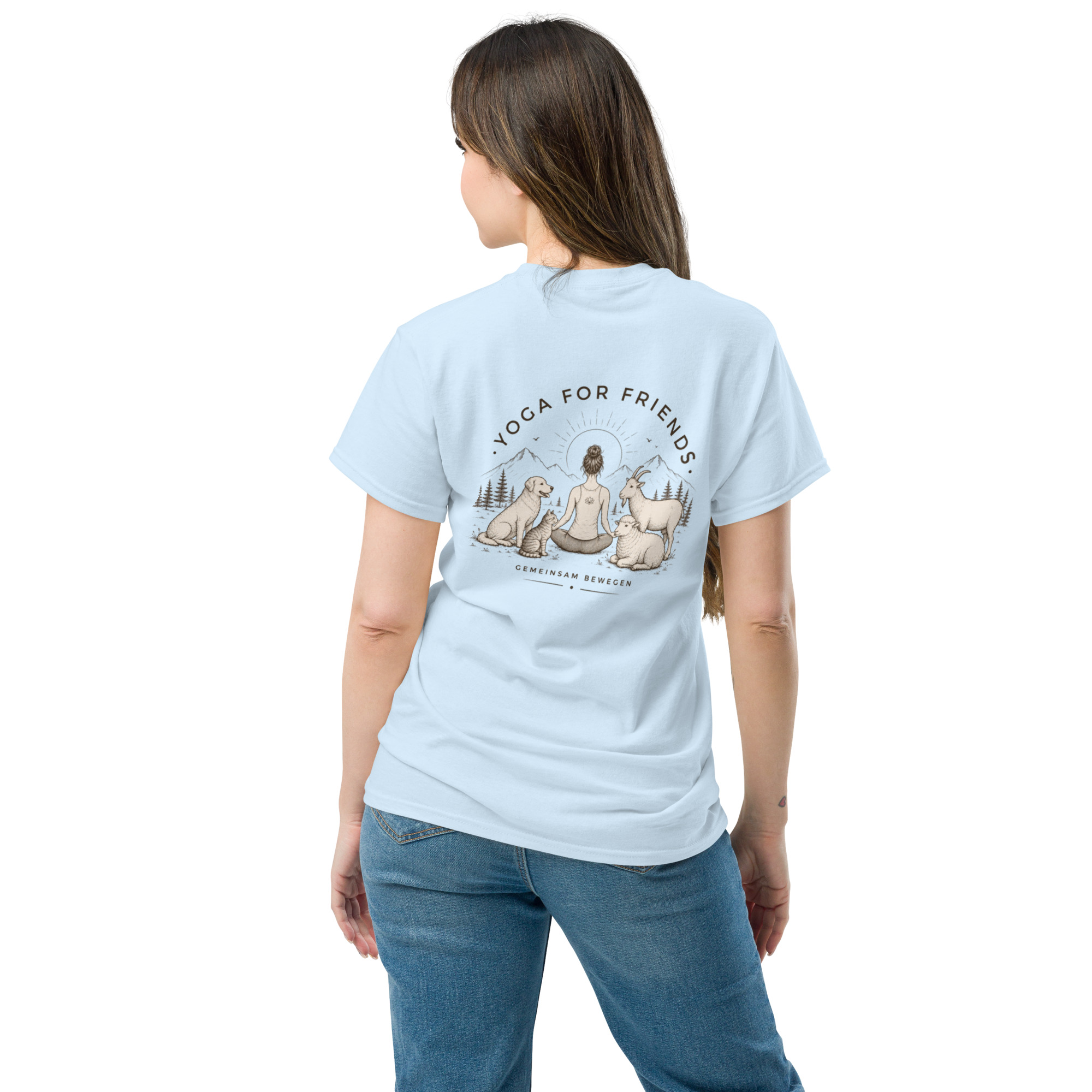 Yoga for Friends T-Shirt – Trage Gutes. Bewege etwas. – Bild 10