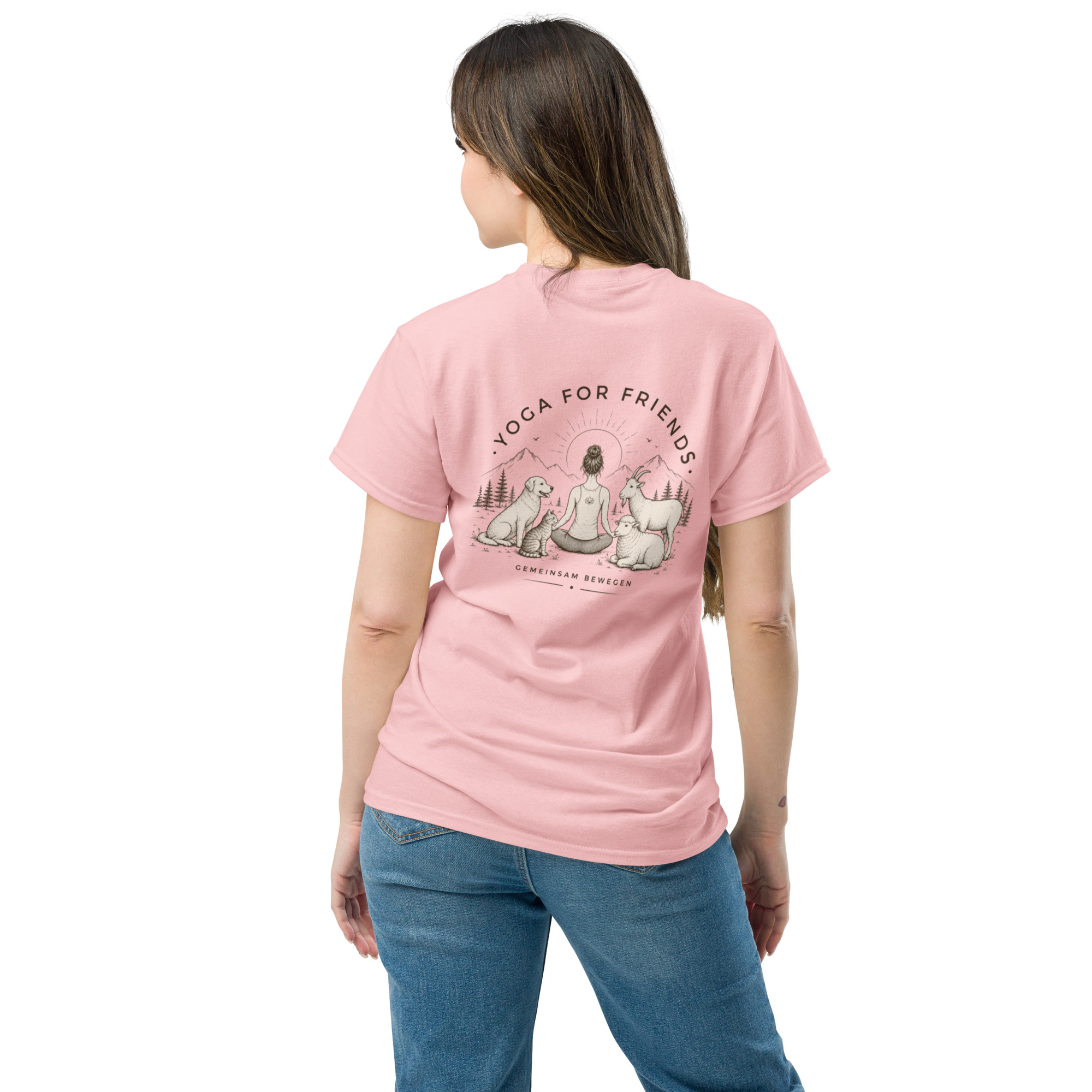 Yoga for Friends T-Shirt – Trage Gutes. Bewege etwas. – Bild 7