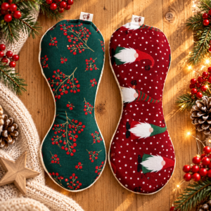 Augenkissen Weihnachten Cozy Christmas | Handgemacht mit Lavendel & Leinsamen | Entspannung & Meditation | Weihnachtsgeschenk
